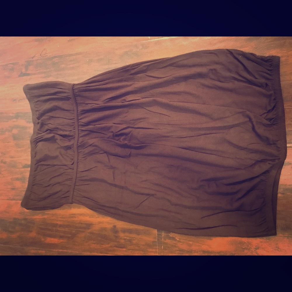 The Limited brown strapless top